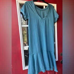 Saturday Sunday Turquoise soft dress Size Small ☀️3/$15☀️